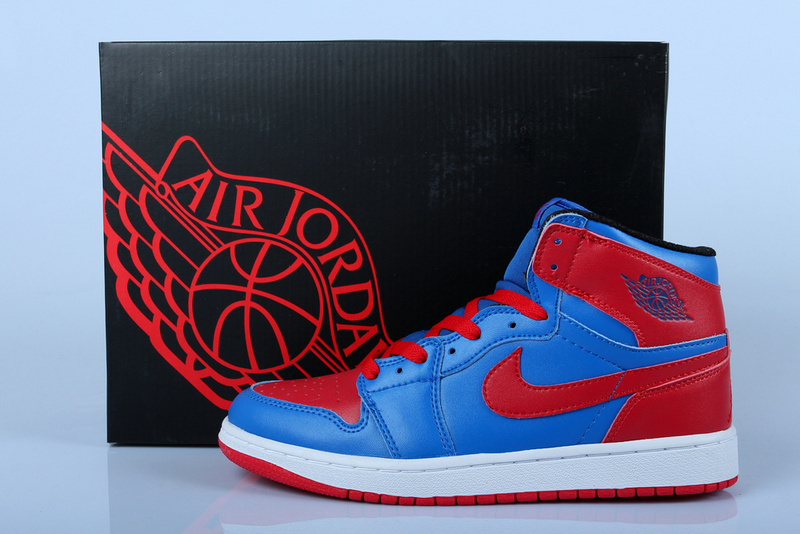 Air Jordan 1 Men Shoes Red/Dodgerblue Online